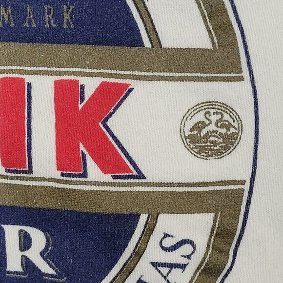 Vintage 90s Kalik Beer Sweatshirt Womens XL 22x22 Boxy White - Picture 16 of 16